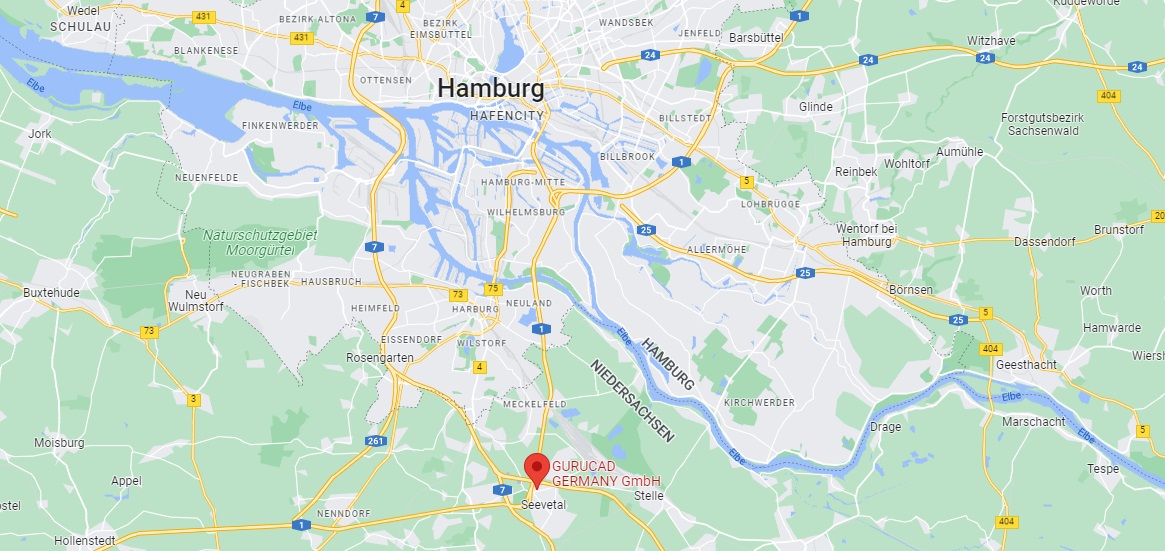 GURUCAD GERMANY GmbH Map Location
