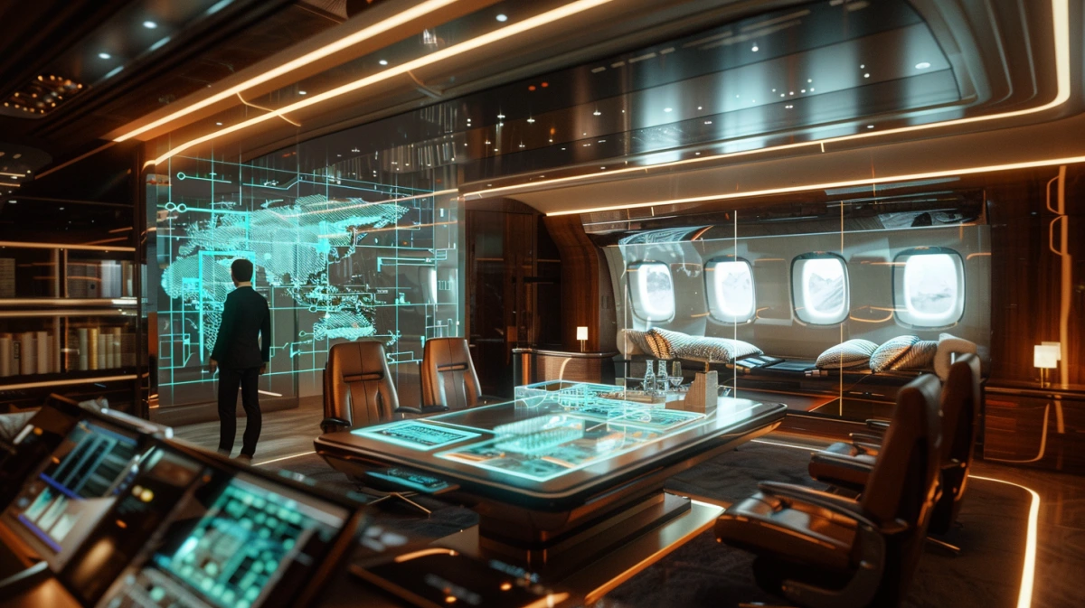 VIP aircraft cabin engineering inputs visual