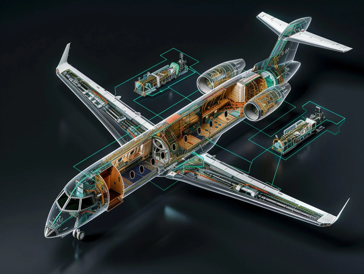 VIP aircraft multidisciplinary engineering domains visual